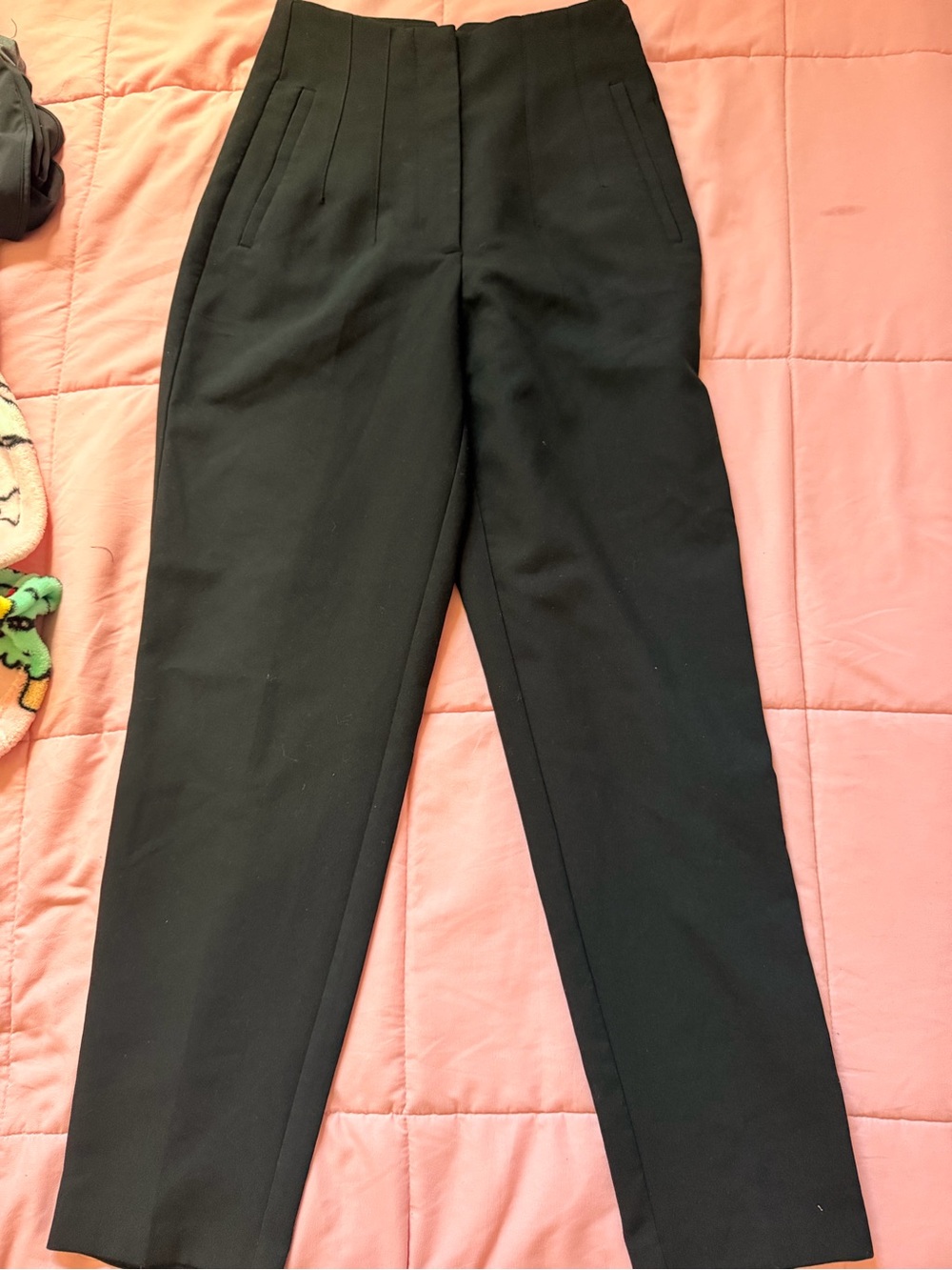 Zara Black High-Waist Tailored Women’s Pants